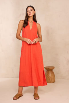 Picture of STRAIGHT LINEN DRESS AMANDINE